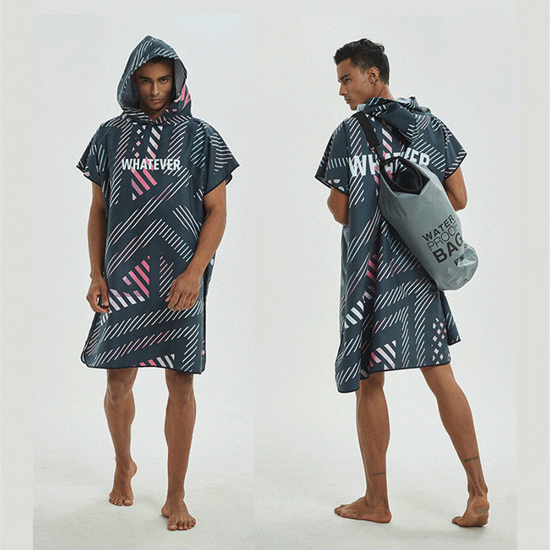 Quick-drying Bathrobe Bath Towel Quick-drying Towel With Hood