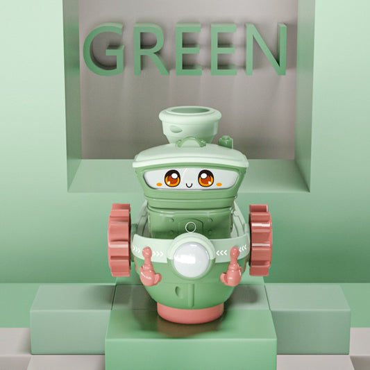 Elektrisk vatten roterande spray skepp leksaker Tecknad båt roliga baby bad leksaker