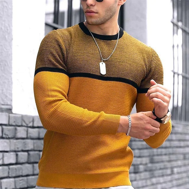 New Men's Round Neck Casual Fashion Top
