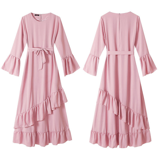 Muslim Long Skirt Dress Arab Robe Girly Dress