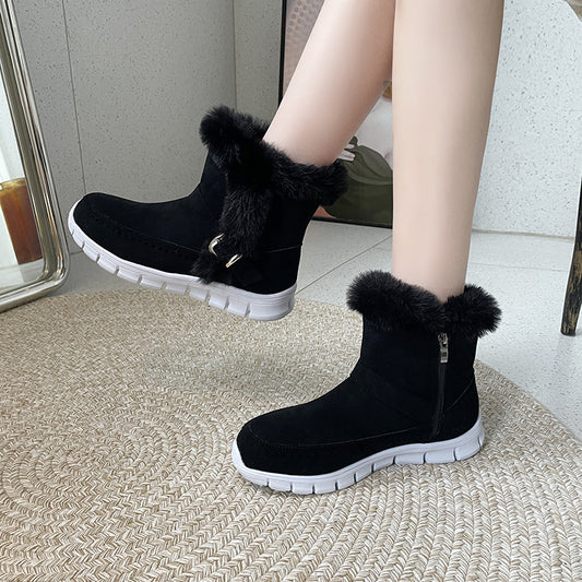 Winter Snow Boots – Warm Plush Ankle Boot