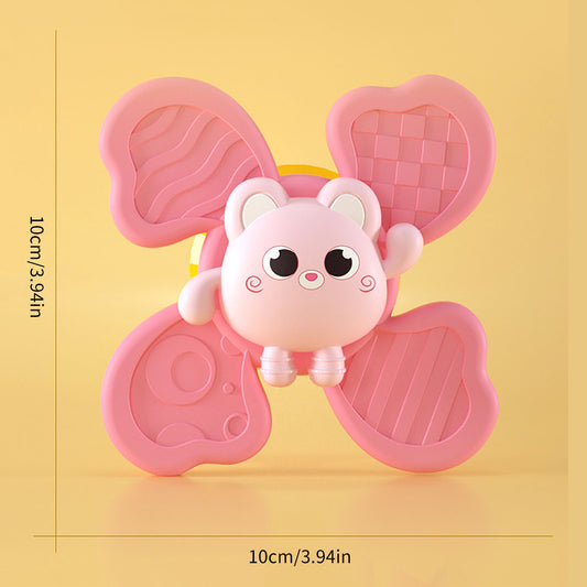Baby Bath Spinning Toy With Suction Cups