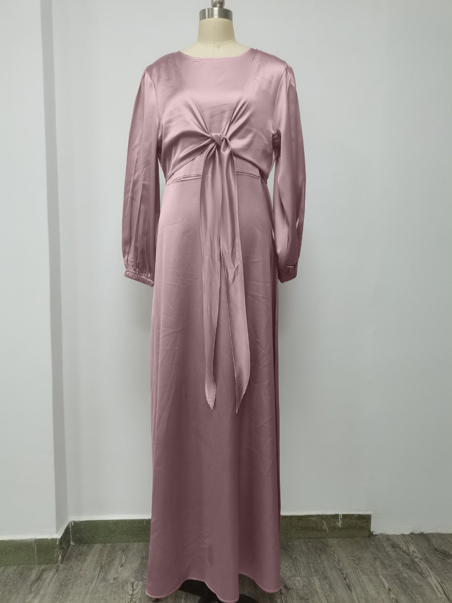 Muslim Women Satin Dress Islam