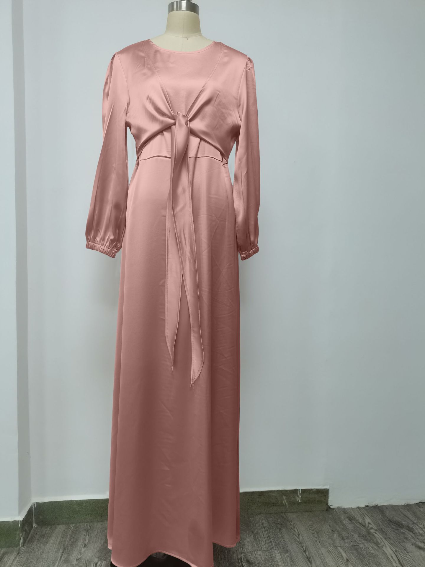 Muslim Women Satin Dress Islam