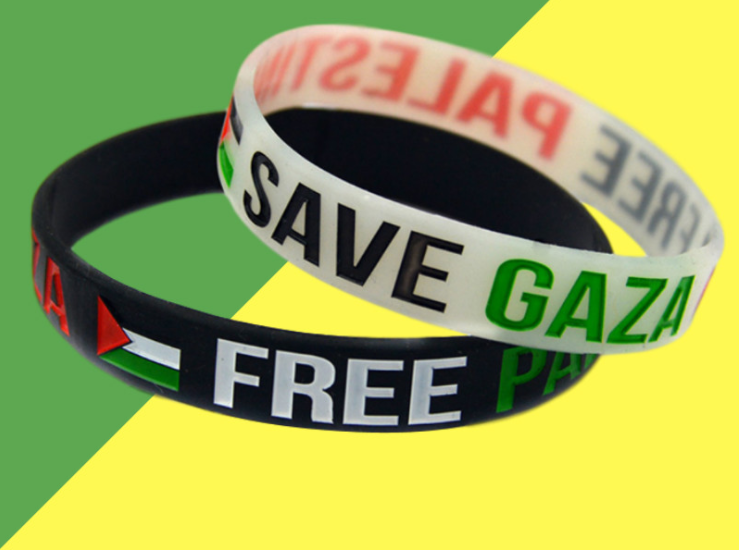 Palestine Flag Silicone Wristband Palestine Bracelet