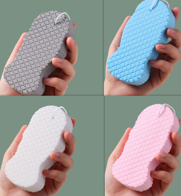 Flexible - Tender Skin Exfoliating - Bath Scrubbing Sponge