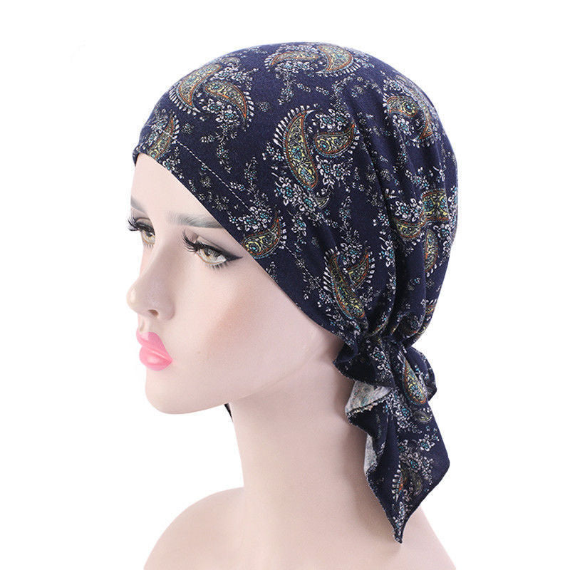 Stretch Hair Band Braid Hat Ethnic Style Fashion Scarf Muslim Ethnic