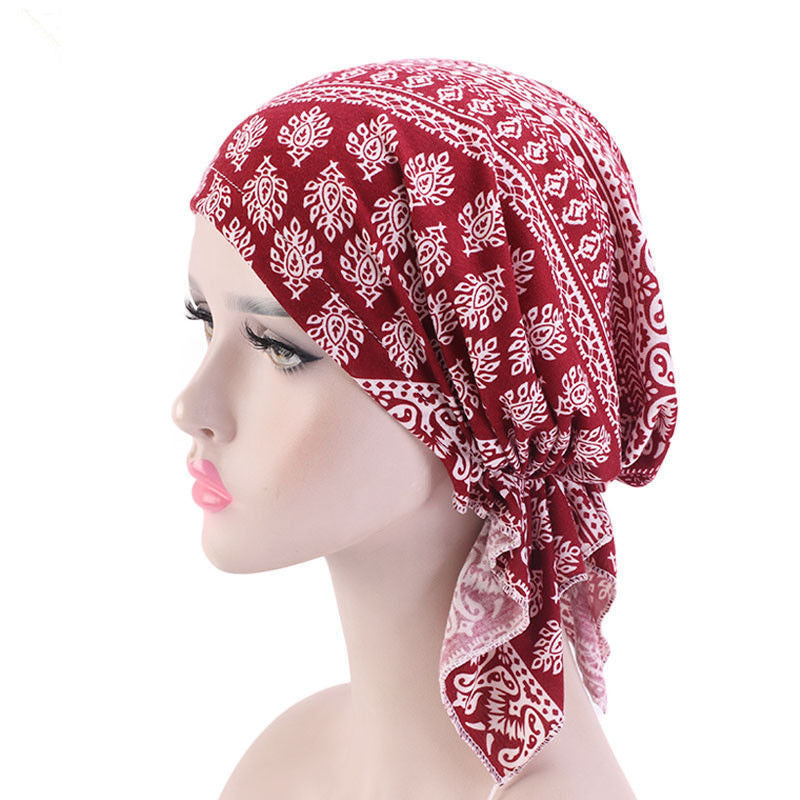 Stretch Hair Band Braid Hat Ethnic Style Fashion Scarf Muslim Ethnic