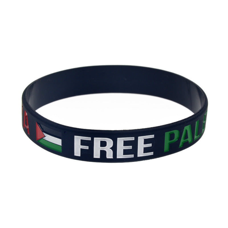 Palestine Flag Silicone Wristband Palestine Bracelet