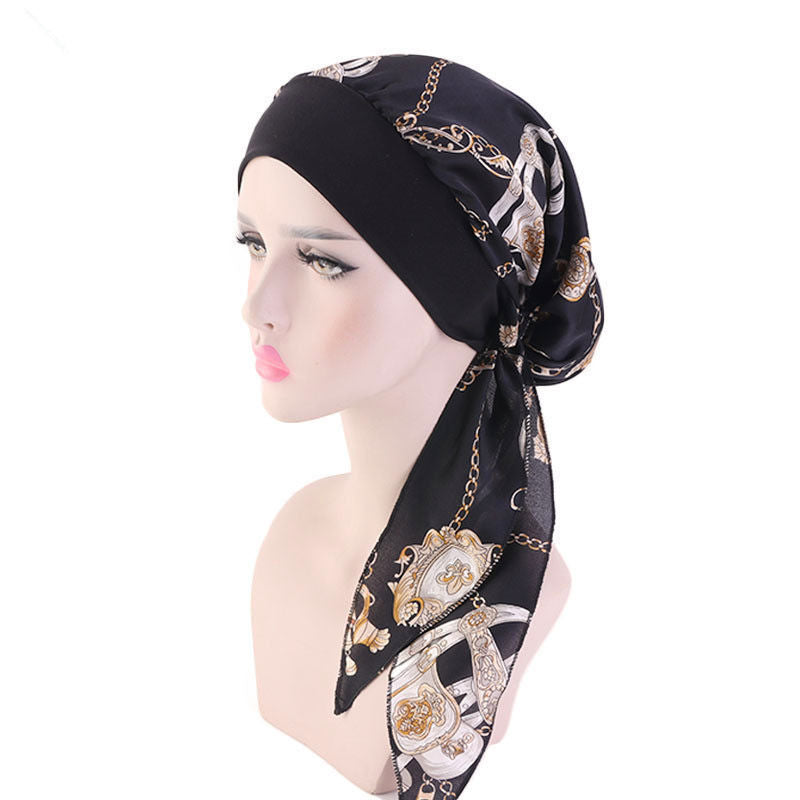 Stretch Hair Band Braid Hat Ethnic Style Fashion Scarf Muslim Ethnic